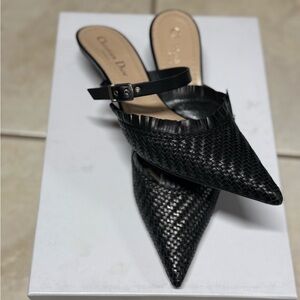 Dior Women's Black Woven Shoes